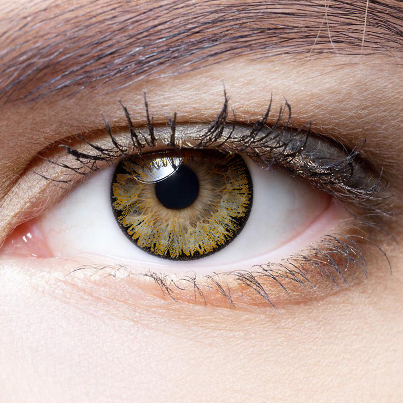 Ice Brown colored contact lenses