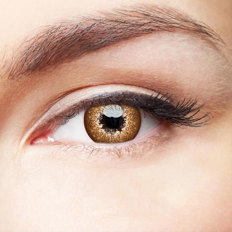 Eye Circle Lens Star Barbie Gold colored contact lenses