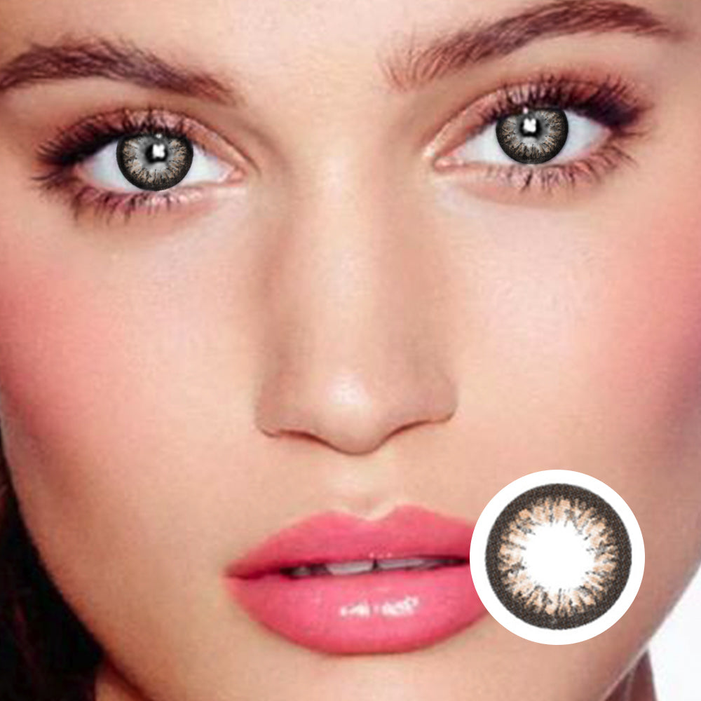 Black Ooffee Chocolate colored contact lenses by Moxielens