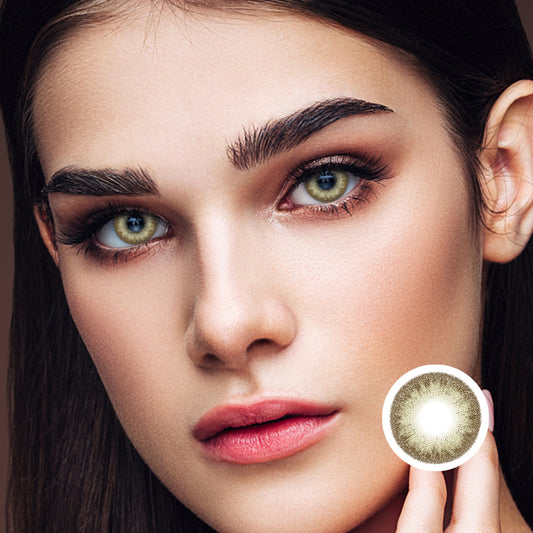Frozen Lemon Tea | Moxielens Earth Glow Colored Contacts -- Earth Glow colored contacts | Moxielens