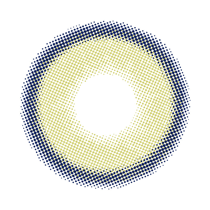 lemon Green colored contact lenses