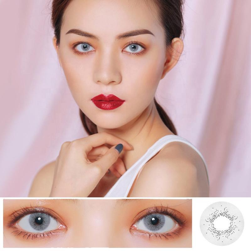 White gray dots (12 months) colored contact lenses
