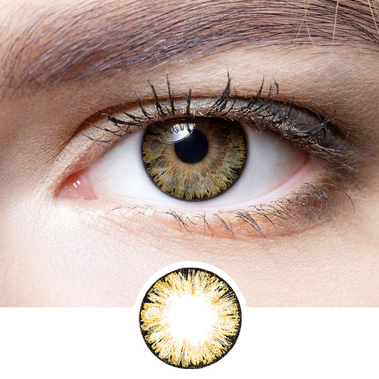 Ice Brown colored contact lenses