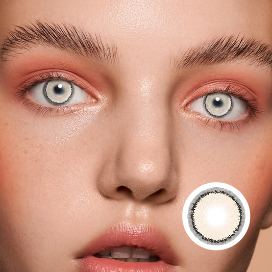 Teardrop Brown colored contact lenses