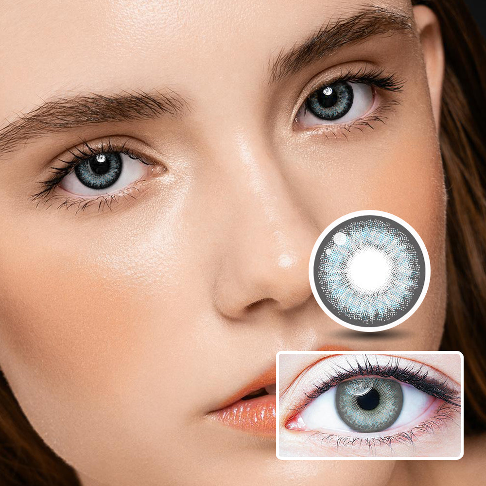 Black Goat Gray colored contact lenses
