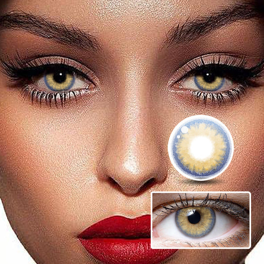 Sapphire Blue Brown colored contact lenses