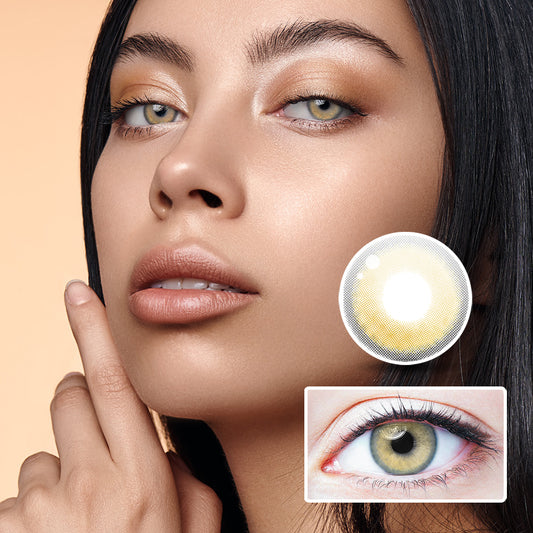 Small Bulb Brown colored contact lenses