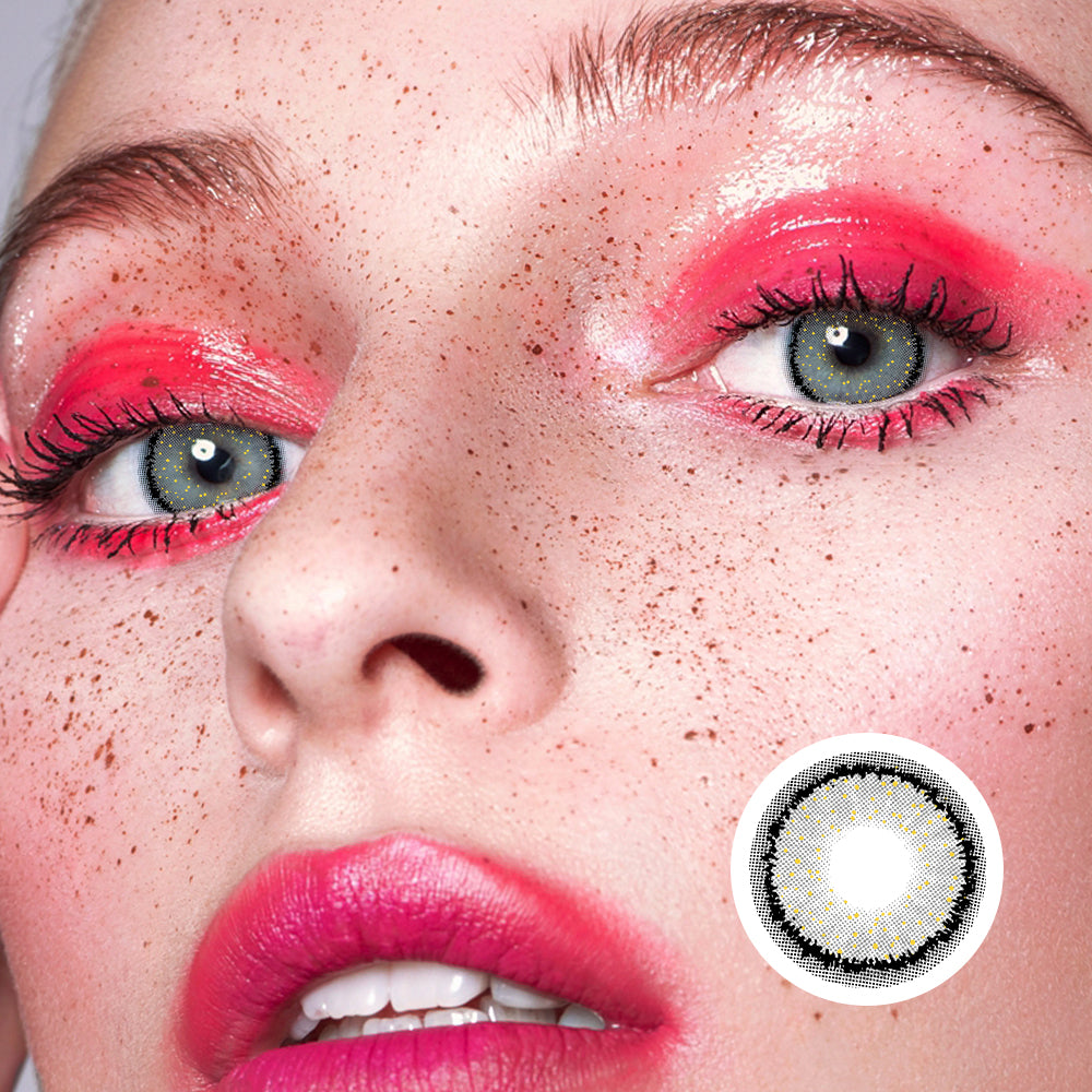 Gold Powder Teardrop Gray | Moxielens Moonlight Colored Contacts -- Moonlight colored contacts | Moxielens