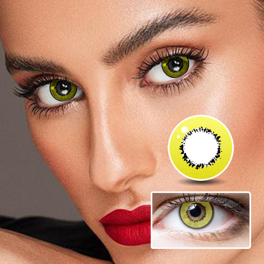 Harajuku Storm Yellow | Moxielens Fantasy FX Colored Contacts -- Fantasy FX colored contacts | Moxielens