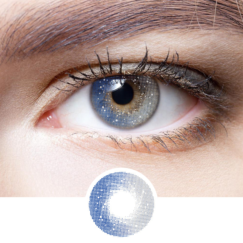 Galaxy Grey colored contact lenses