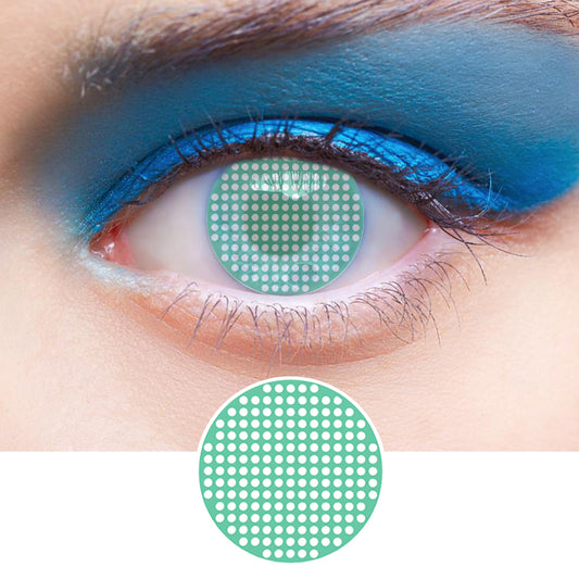 Green Mesh | Moxielens Botanical Haze Colored Contacts -- Botanical Haze colored contacts | Moxielens