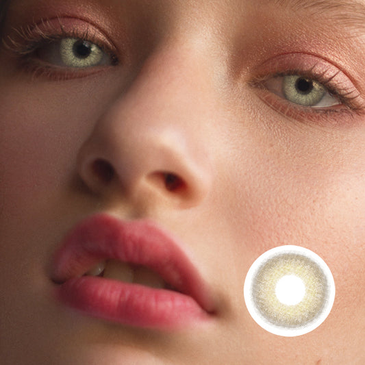 DNA Ida Brown colored contact lenses by Moxielens
