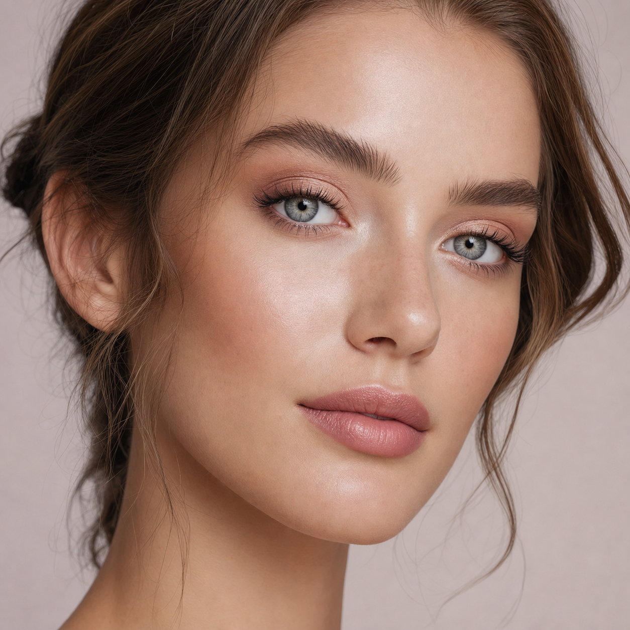 Graphite Petal Halo Gray colored contacts - a softer wearable mood shown from two useful angles