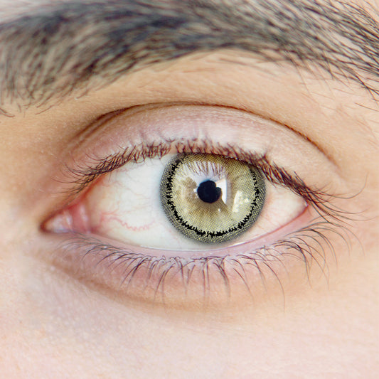 Men' Tear Brown | Moxielens Earth Glow Colored Contacts -- Earth Glow colored contacts | Moxielens
