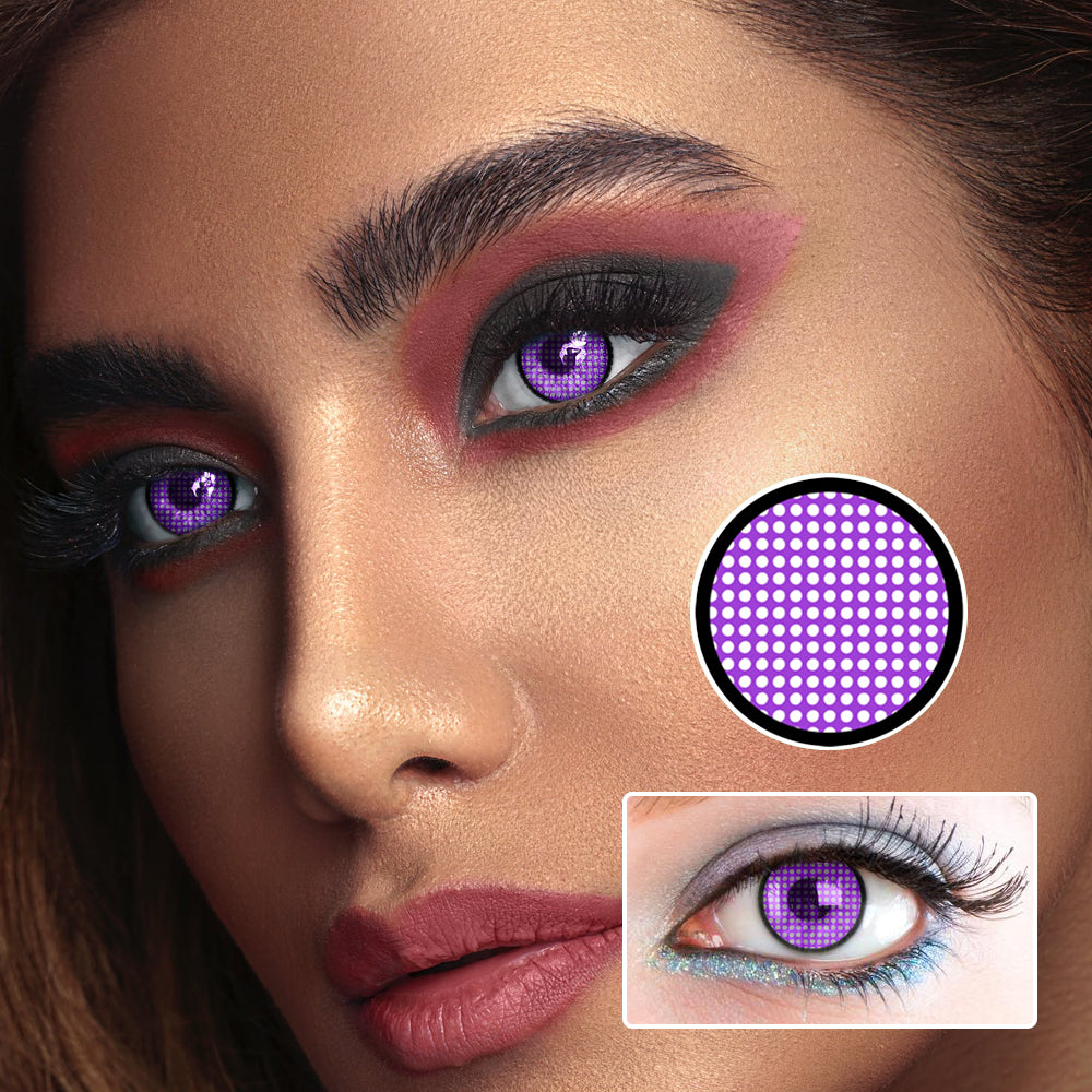 Purple Mesh | Moxielens Aurora Veil Colored Contacts -- Aurora Veil colored contacts | Moxielens