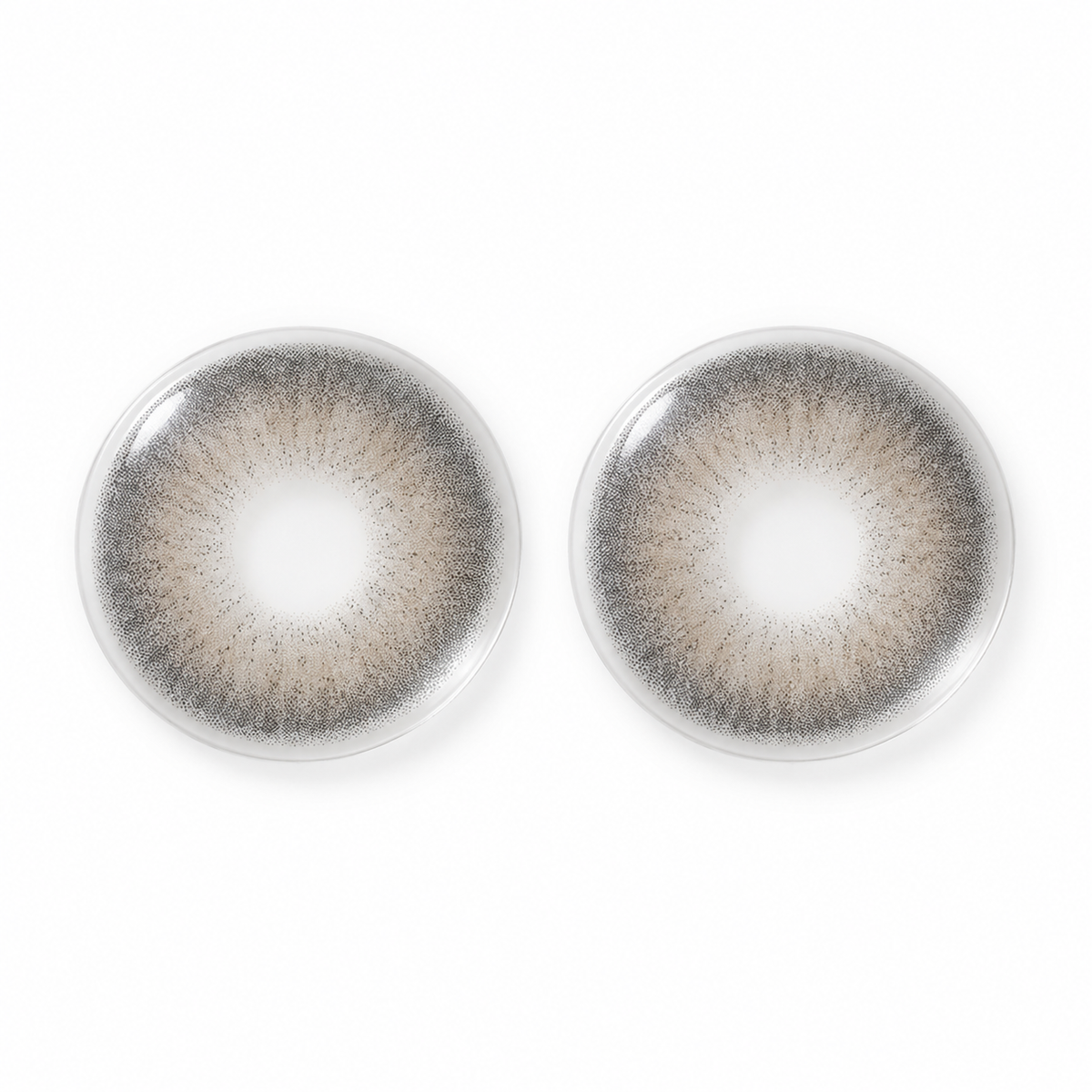 Slate Greige Pearl Wash colored contact lenses pair - lens design