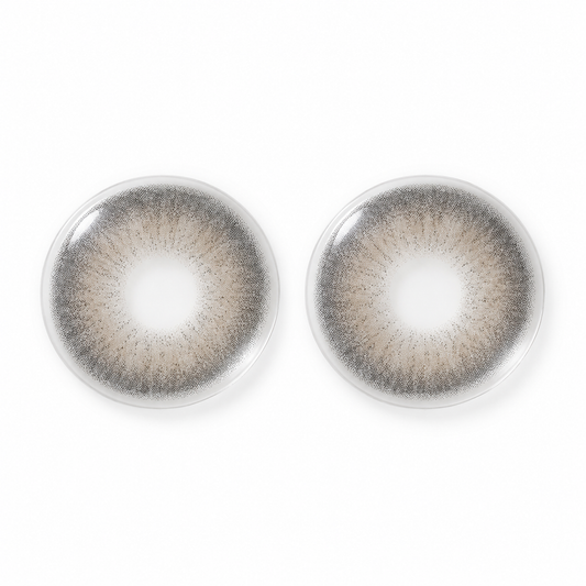 Slate Greige Pearl Wash colored contact lenses pair - lens design