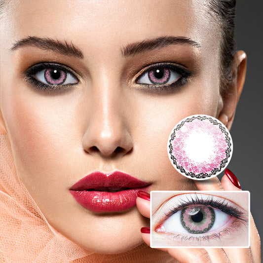 Muse Pink colored contact lenses
