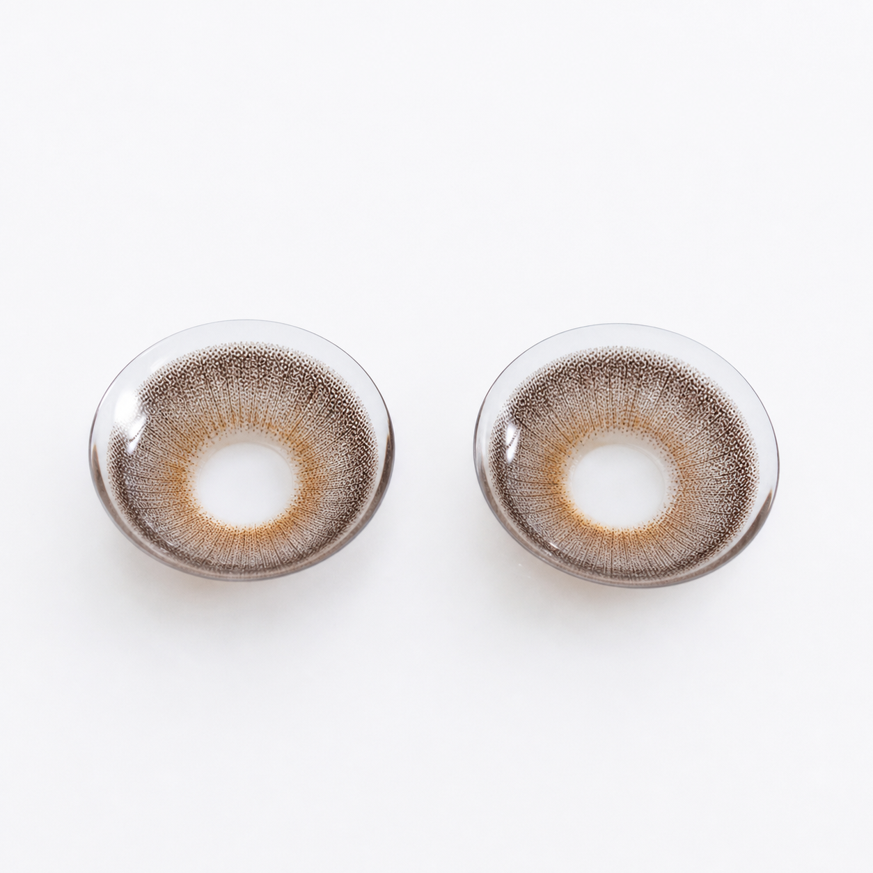 Espresso Silk Brown colored contact lenses pair - lens design