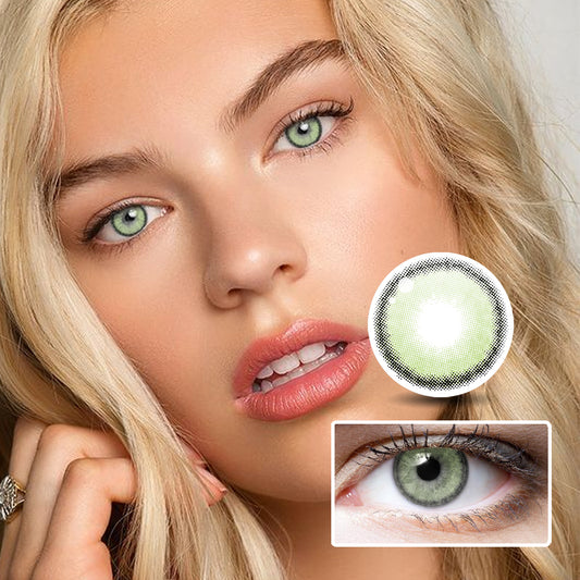 Mint Green colored contact lenses