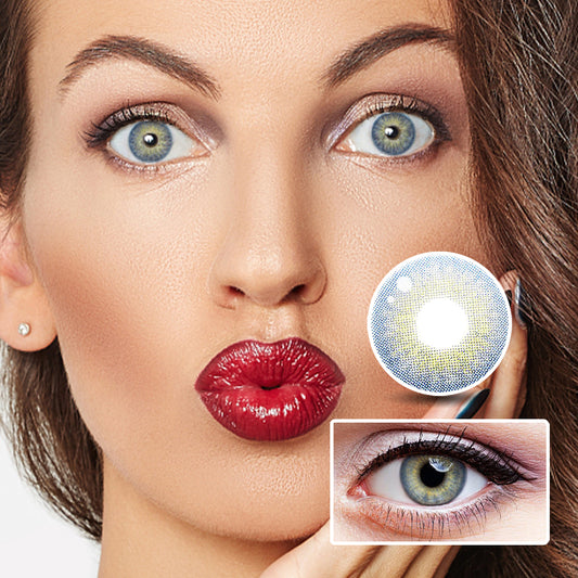 Little Wild Cat Blue colored contact lenses