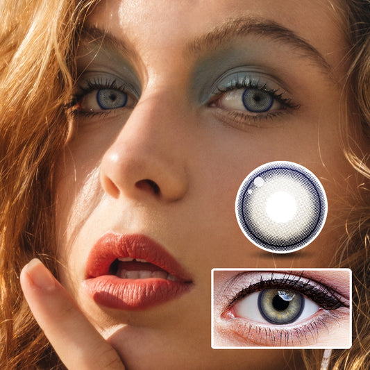 Matte Cold Brown colored contact lenses
