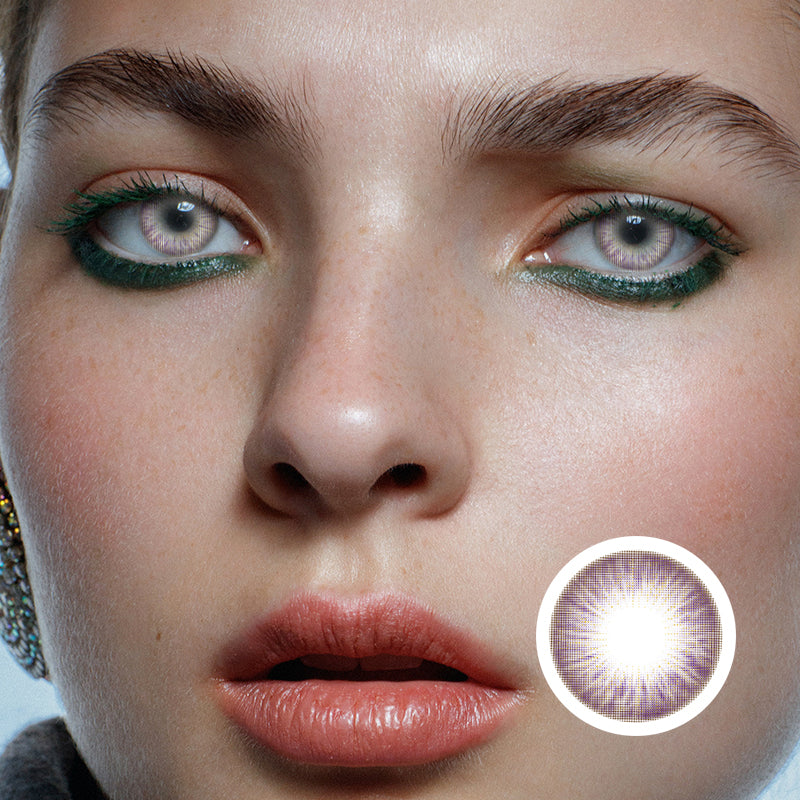 Star Key Pink Violet | Moxielens Aurora Veil Colored Contacts -- Aurora Veil colored contacts | Moxielens