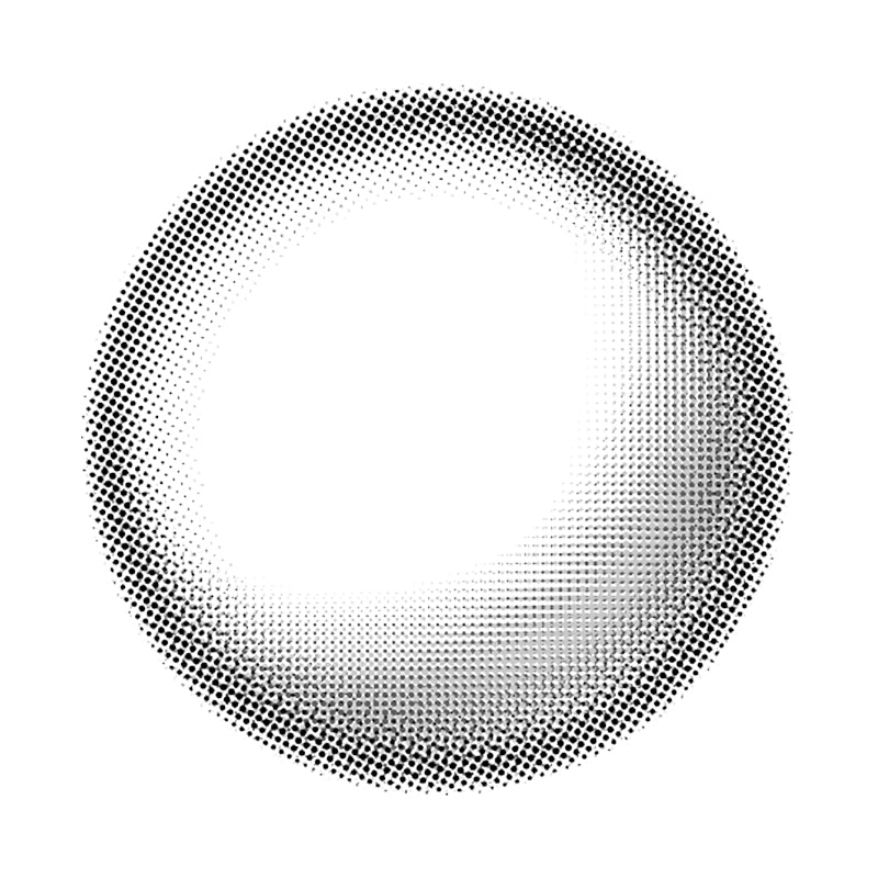 Half Moon High Glossy Gray colored contact lenses