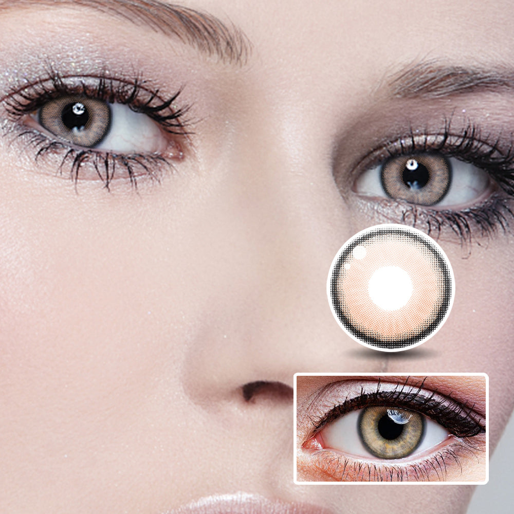 Mud Brown colored contact lenses