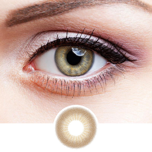 Seductive Brown colored contact lenses
