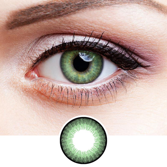 Honey Fruit Green colored contact lenses
