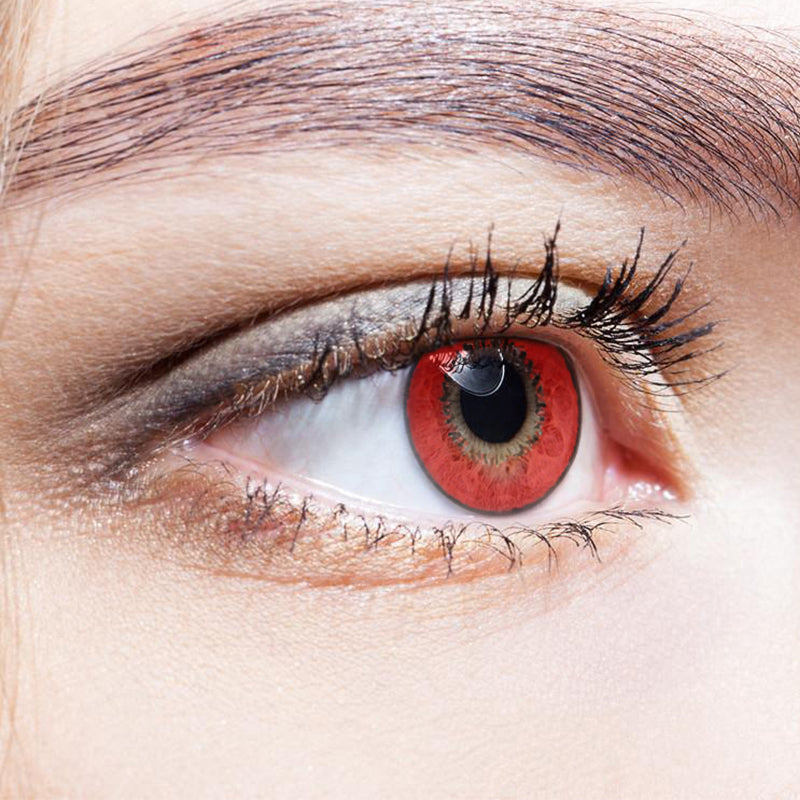 Harajuku Storm Red colored contact lenses