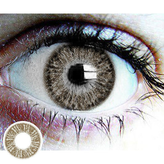Star diamond brown (12 months) colored contact lenses
