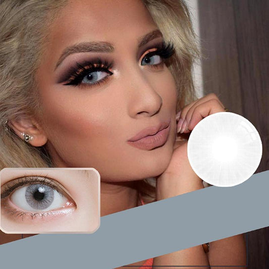Natural white gold (12 months) colored contact lenses