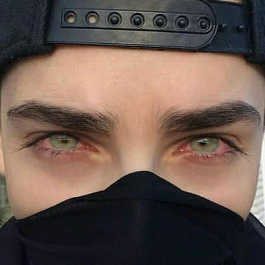 Men's light candy green eyes (12 months) colored contact lenses