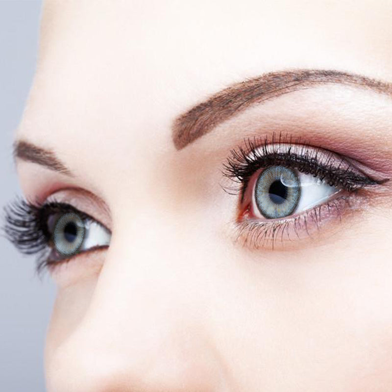 Blue Cheese colored contact lenses