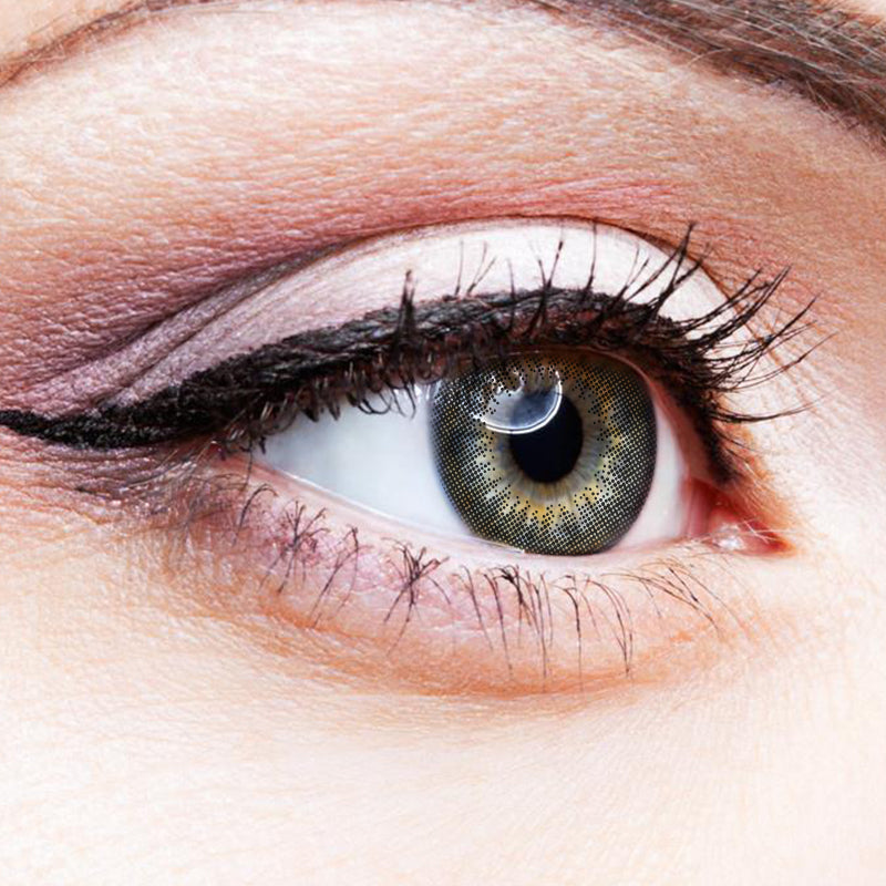 Audrey Black colored contact lenses
