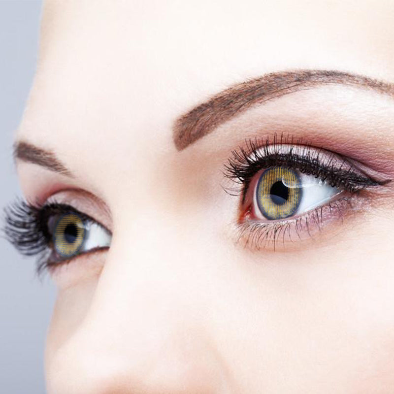 Naked Yellow colored contact lenses