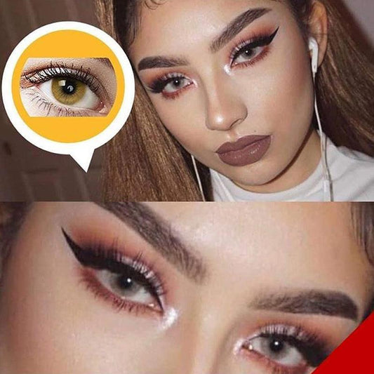 Light yellow (12 months) colored contact lenses