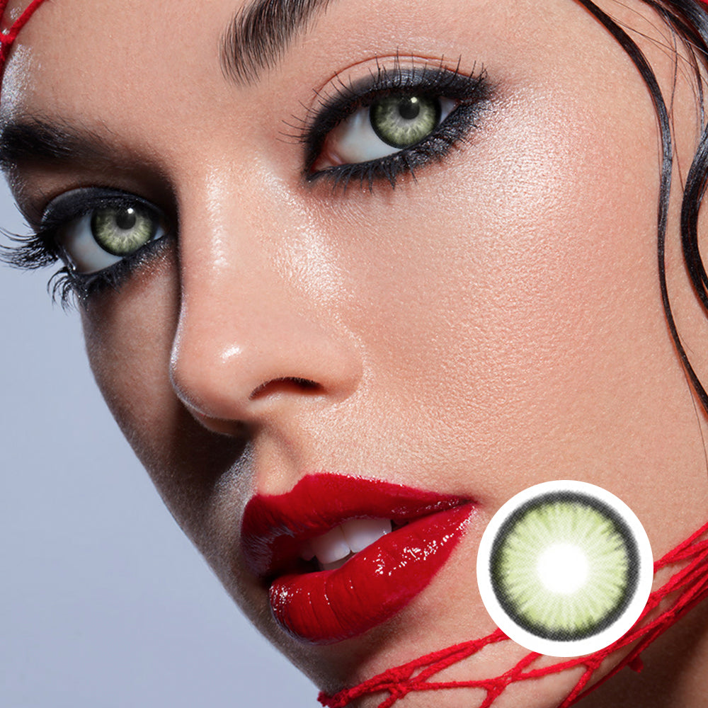 Diamond Sugar Green | Moxielens Botanical Haze Colored Contacts ??Botanical Haze colored contacts | Moxielens