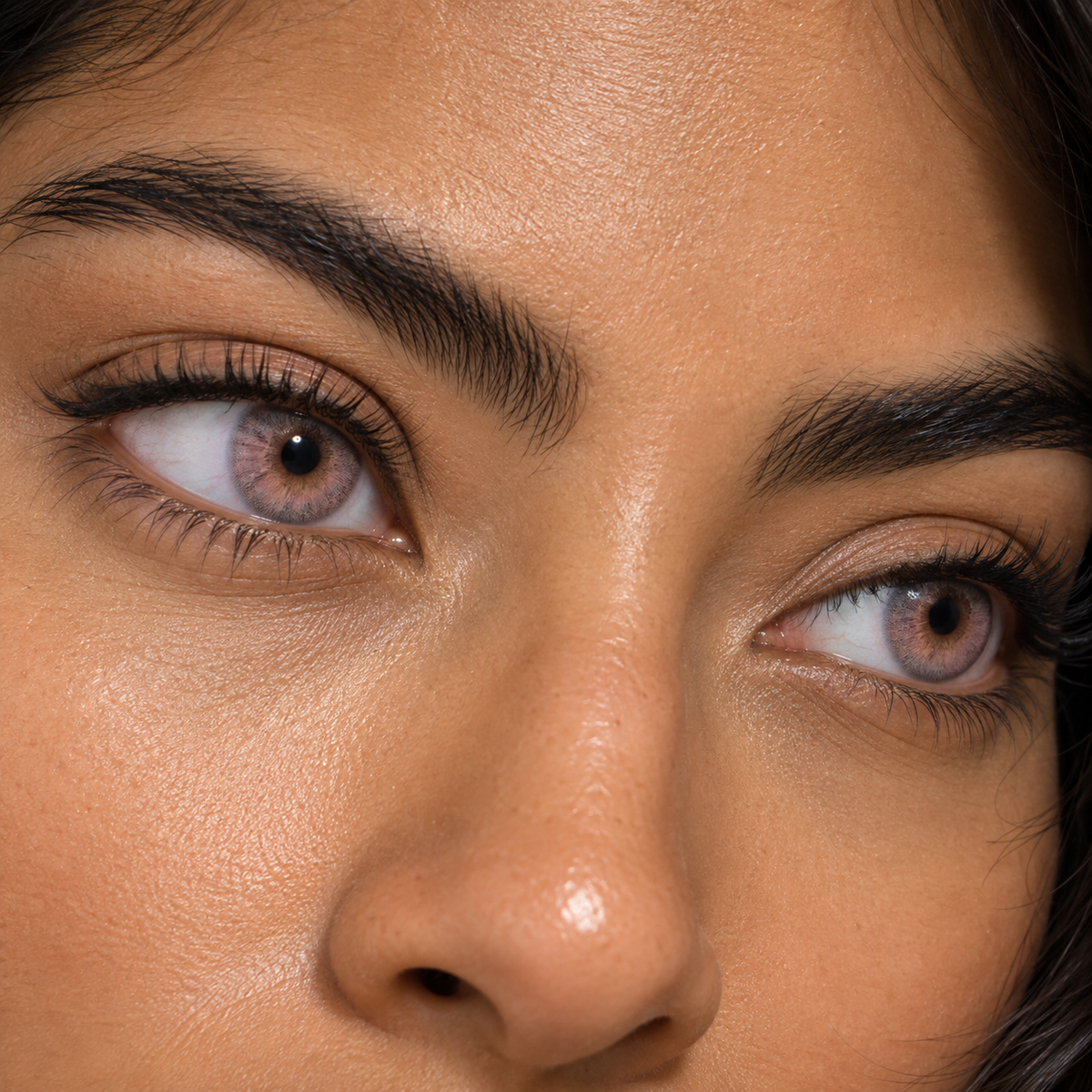 Ballet Rose Mist Blend colored contacts - a current pastel-pink color story translated into a conventional sourceable three-tone lens