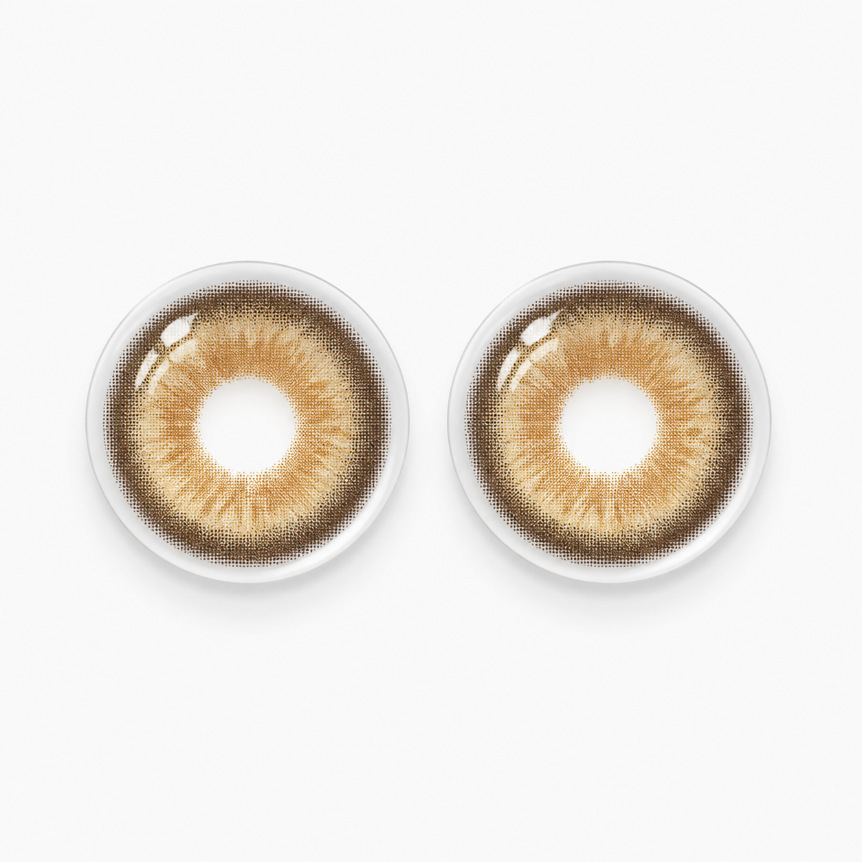Big Eye Barbie Brown colored contact lenses pair - lens design
