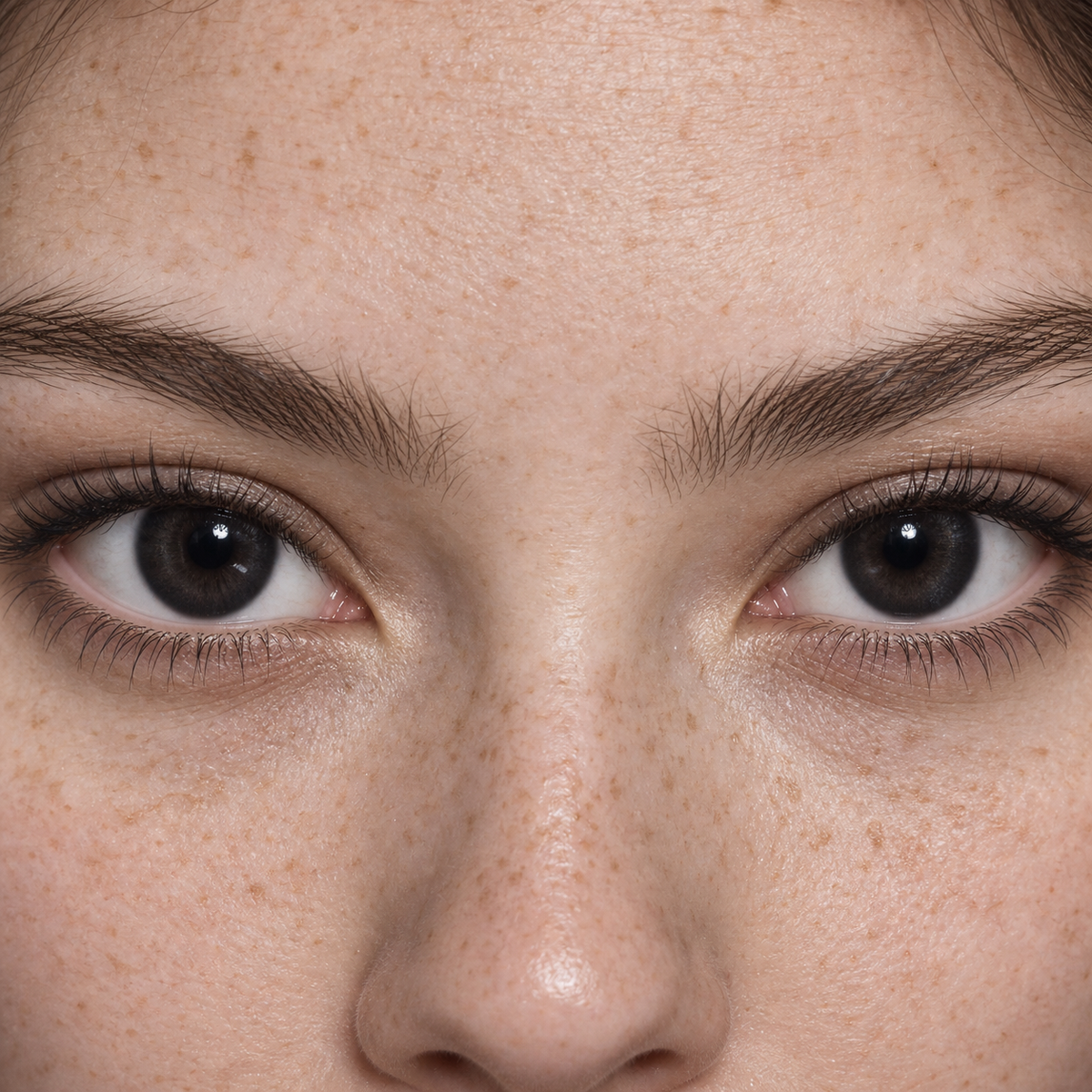 Obsidian Espresso Smoky Melt colored contacts - a current soft-smoky black effect using a conventional blended construction rather than a costume blackout