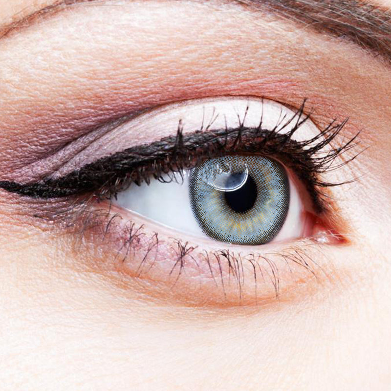 Blue Cheese colored contact lenses