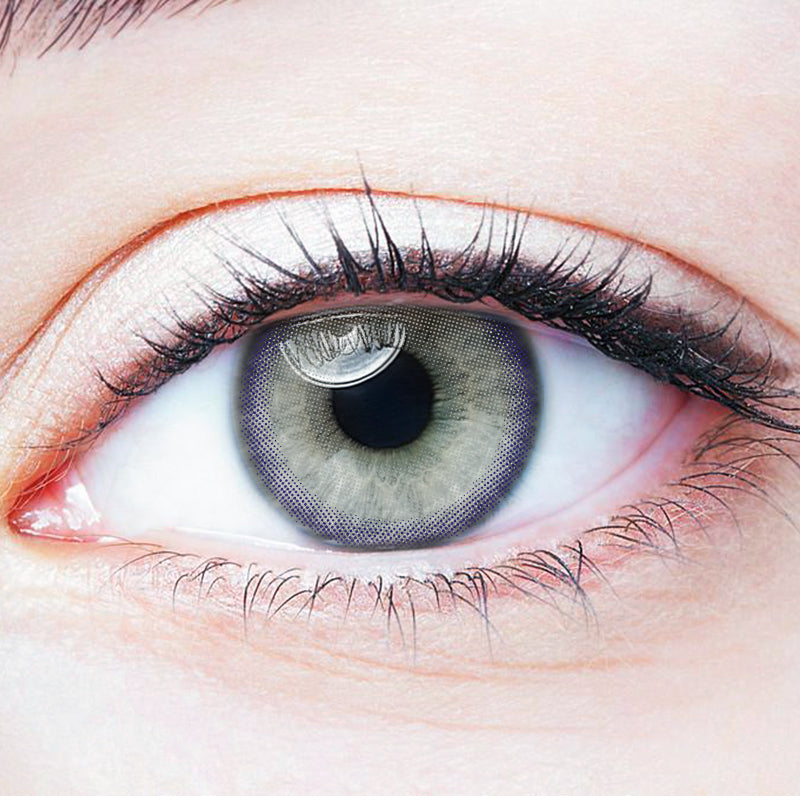 Newborn Gray colored contact lenses