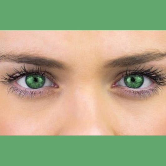 Brilliant green (12 months) colored contact lenses