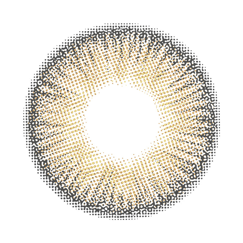 Small Pineapple Brown colored contact lenses