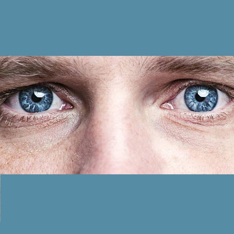 Men's marble blue (12 months) colored contact lenses