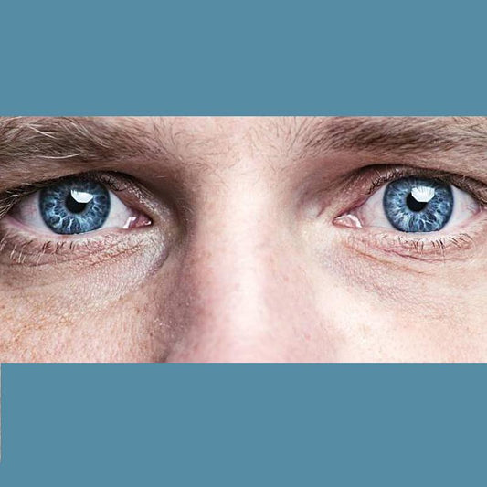 Men's marble blue (12 months) colored contact lenses