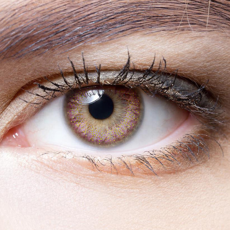 Mermaid Ji Second Generation Gold Pink Purple colored contact lenses